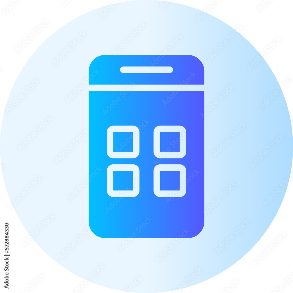 mobile app gradient icon mobile app gradient icon