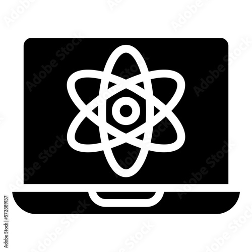 Electron Vector Icon which can easily modify or edit

