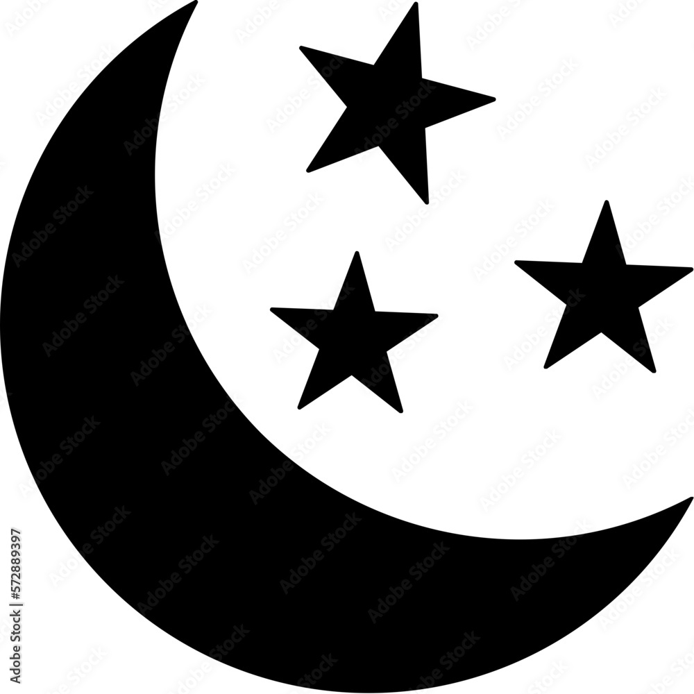 Crescent Vector Icon which can easily modify or edit
Crescent Vector Icon which can easily modify or edit