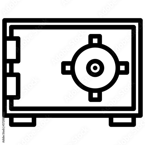 Safebox gradient line icon