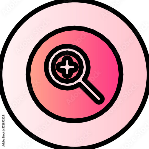 zoom gradient icon
