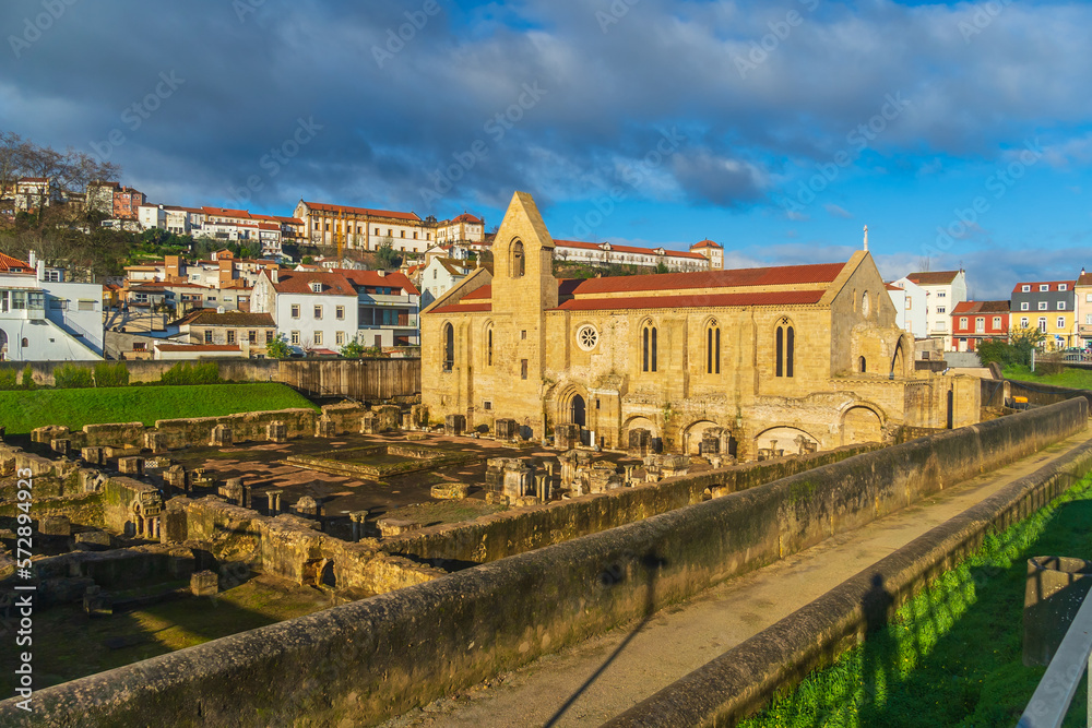 Museum of excavated cloister complex Santa Clara Velha in Coimbra