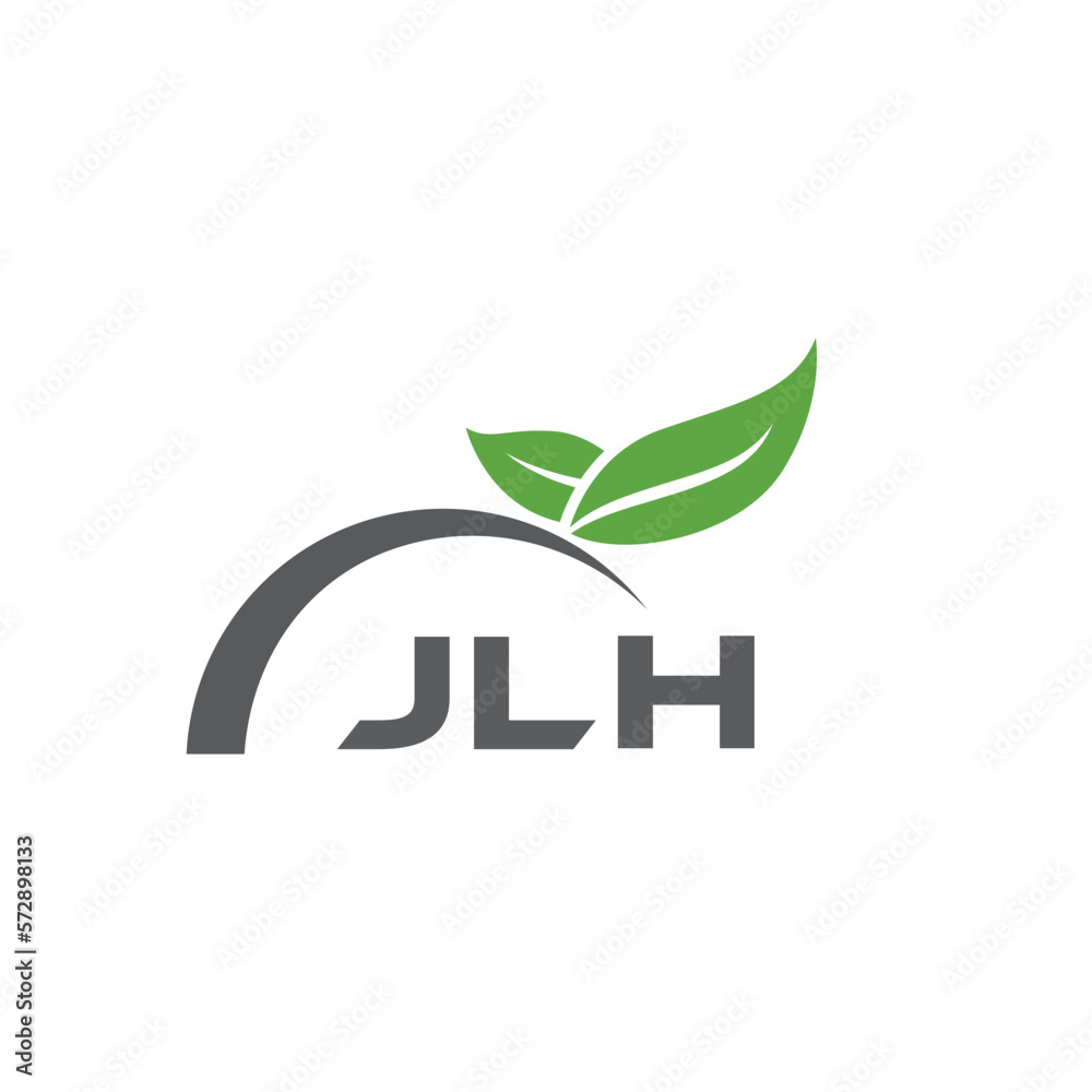 JLH letter nature logo design on white background. JLH creative initials letter leaf logo concept. JLH letter design. JLH letter nature logo design on white background. JLH creative initials letter leaf logo concept. JLH letter design.