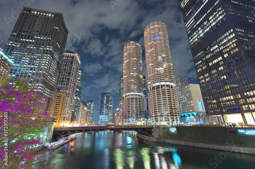 シカゴの夜景 © Chiharu Yamada