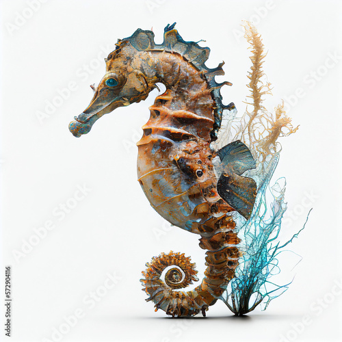 seahorse created witch Generative AI technology