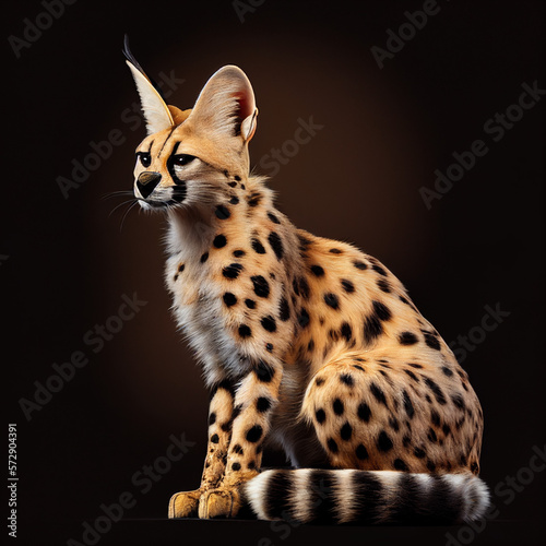 serval created witch Generative AI technology © Damian