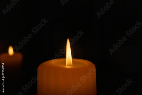 candle lights in the dark