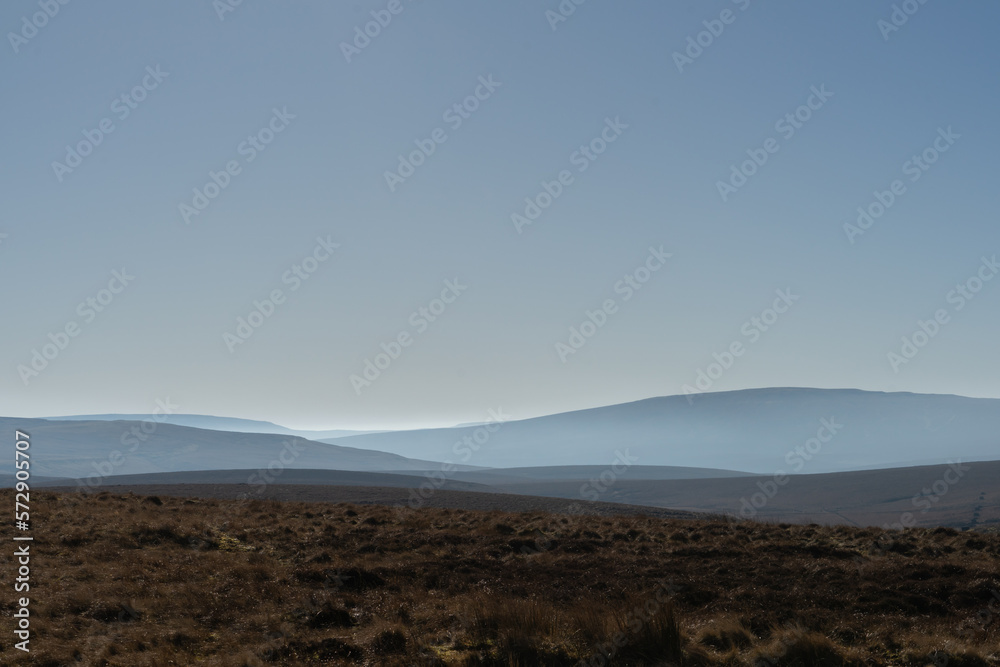 View of Hills in Teesdale, County Durham, UK