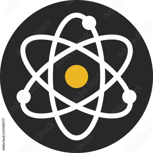 Electron Line Vector Icon which can easily modify or edit

