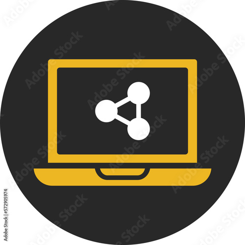 Electron Line Vector Icon which can easily modify or edit

