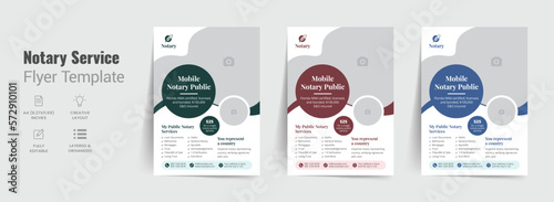 Notary Prospecting Flyer Template - Notary Signing Agent Pamphlet Design, Notary Signing Flyers, Loan Signing Agent, Notary Public