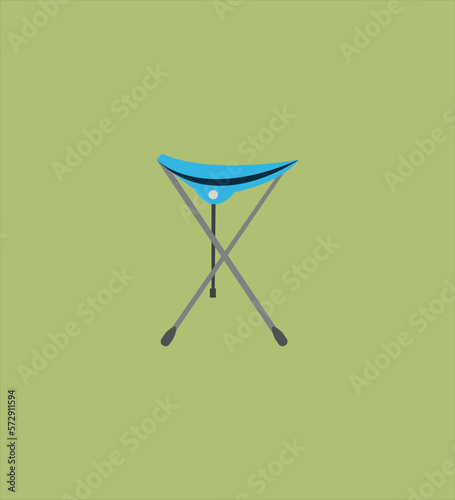 illustration of a foldable chair