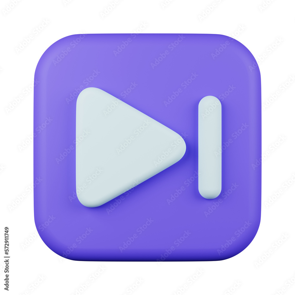3d a minimalist cartoon style icon play volume go to end next 3d a minimalist cartoon style icon play volume go to end next