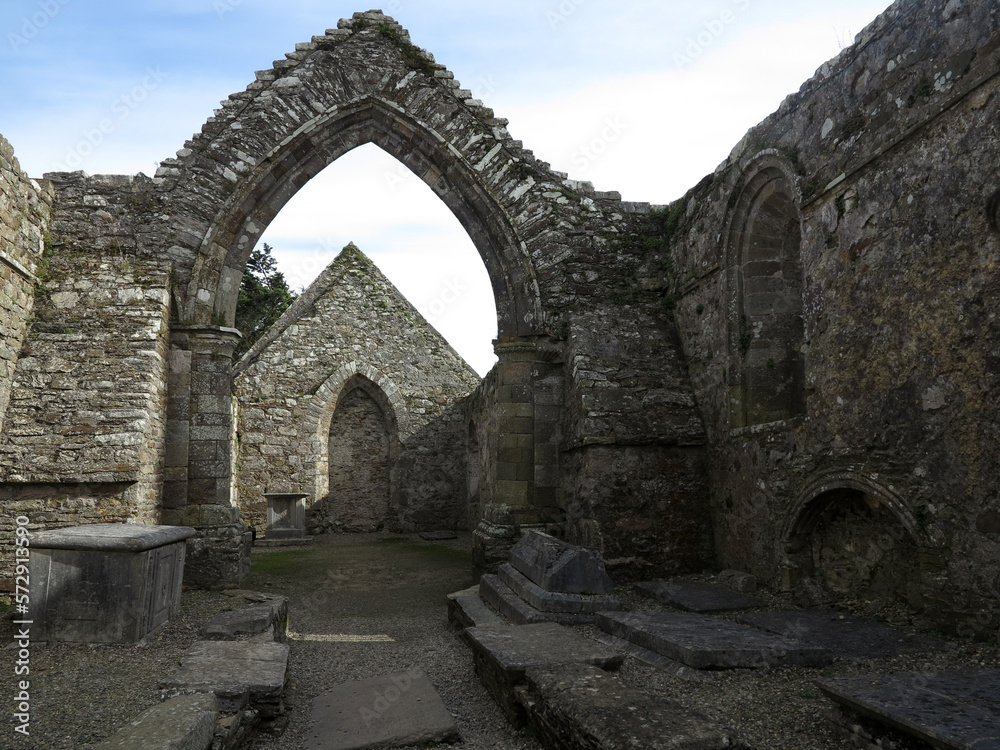Monastry and round tower - Ardmore - County Waterford - Ireland