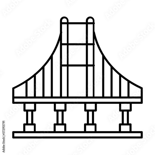 Bridge Vector Icon Fully Editable

