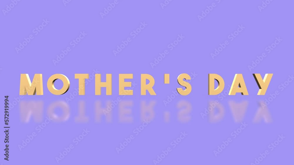Rolling Mother Day text on purple gradient color, motion abstract business, promo and holidays style background Rolling Mother Day text on purple gradient color, motion abstract business, promo and holidays style background