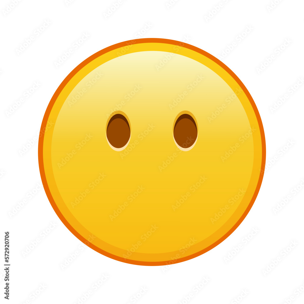 Face without mouth Large size of yellow emoji smile Face without mouth Large size of yellow emoji smile