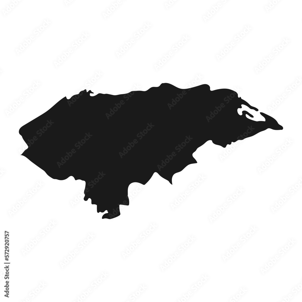 Highly detailed Honduras map with borders isolated on background Highly detailed Honduras map with borders isolated on background