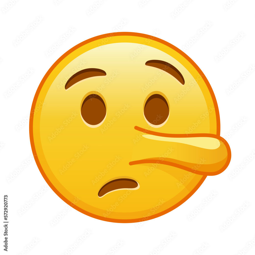 Lying face Large size of yellow emoji smile Lying face Large size of yellow emoji smile
