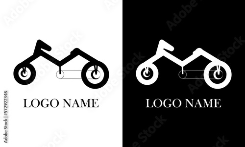 Logo bicycle letter m