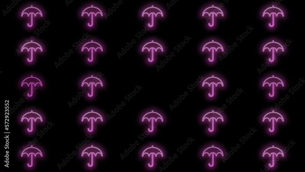 Pink umbrella pattern with led light in club style, motion abstract disco, club and party style background Pink umbrella pattern with led light in club style, motion abstract disco, club and party style background