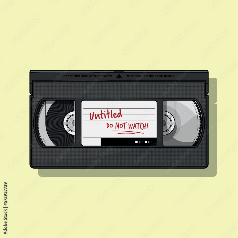 Naklejka premium Cassette Video VHS tape