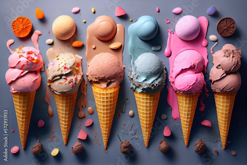 ice cream cones wallpaper