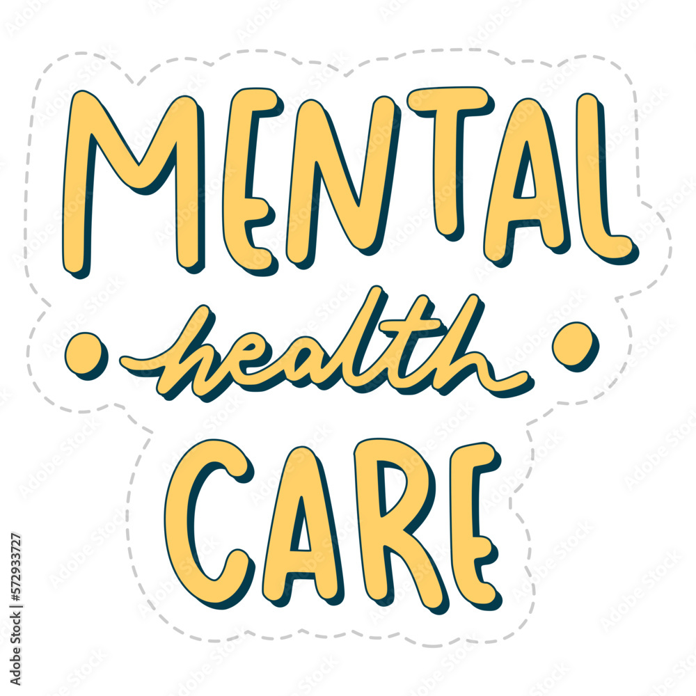 mental health care sticker