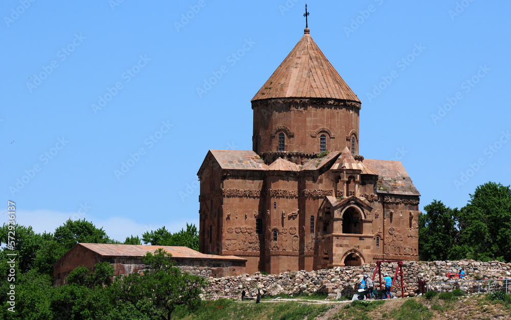 Located in Van, Turkey, Akdamar Church was built in the 10th century. Located in Van, Turkey, Akdamar Church was built in the 10th century.