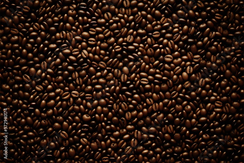 coffee beans background texture created with generative ai