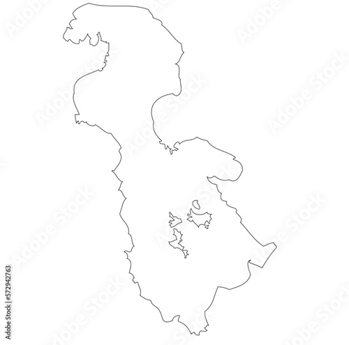 Outline of the lake Urmia map