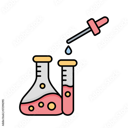 Chemical dropper Vector Icon

