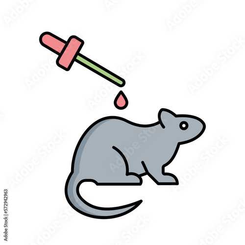 Rat experiment Vector Icon  