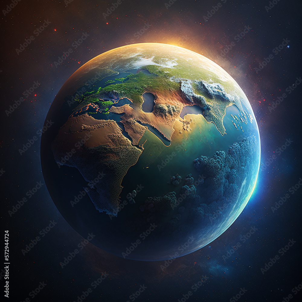 earth in space