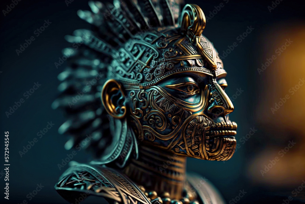 Obraz premium AI Generated Abstract Ancient Americas art