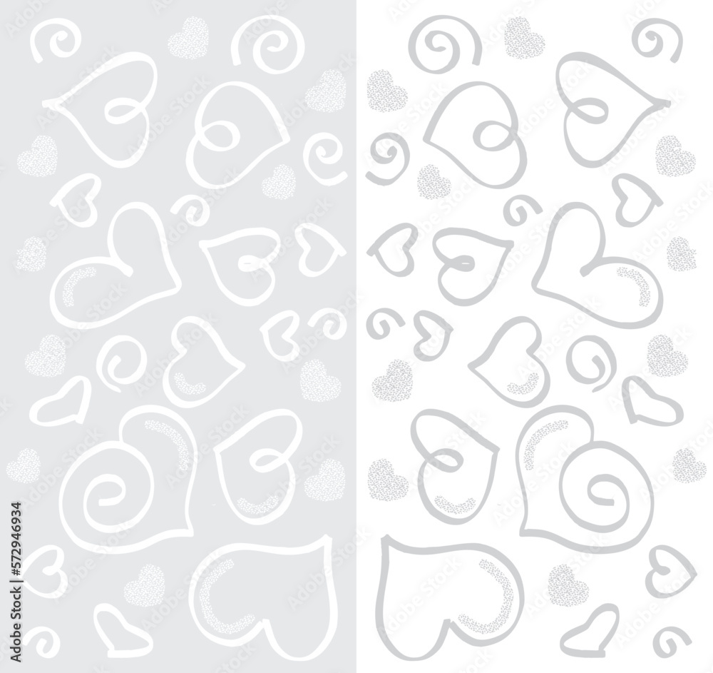 Vector ilustration off icon love, Hearts, make to background ilustration for valentine day. And greeting cards, colorful, black and white, greyscale, and simpel background. 
