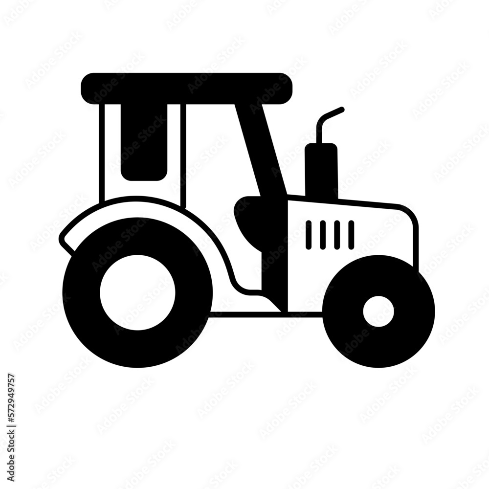 Agricultural tractor Vector Icon
Agricultural tractor Vector Icon