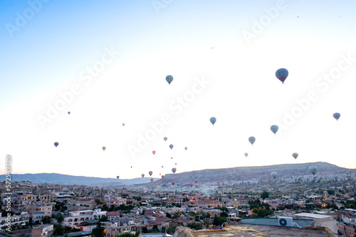 Balloons dance in the skies of Cappadocia