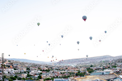 Balloons dance in the skies of Cappadocia