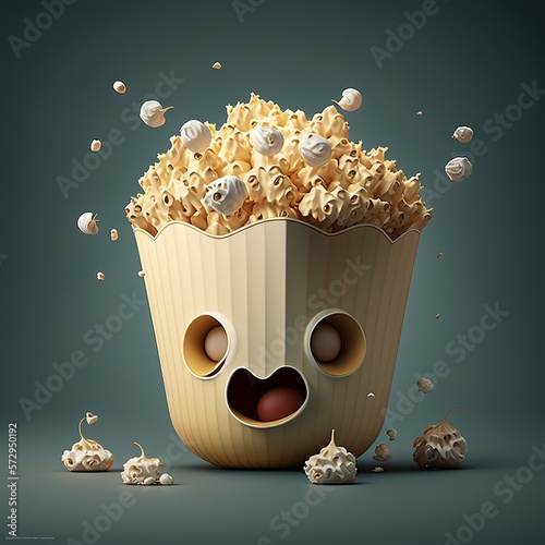 Pop corn illustration