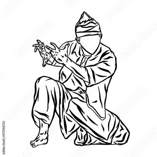 Wallpaper Mural artline pencak silat Torontodigital.ca