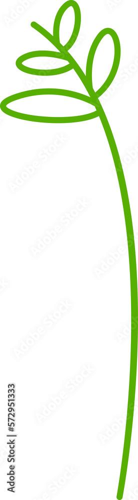 leaves and plant line illustration leaves and plant line illustration