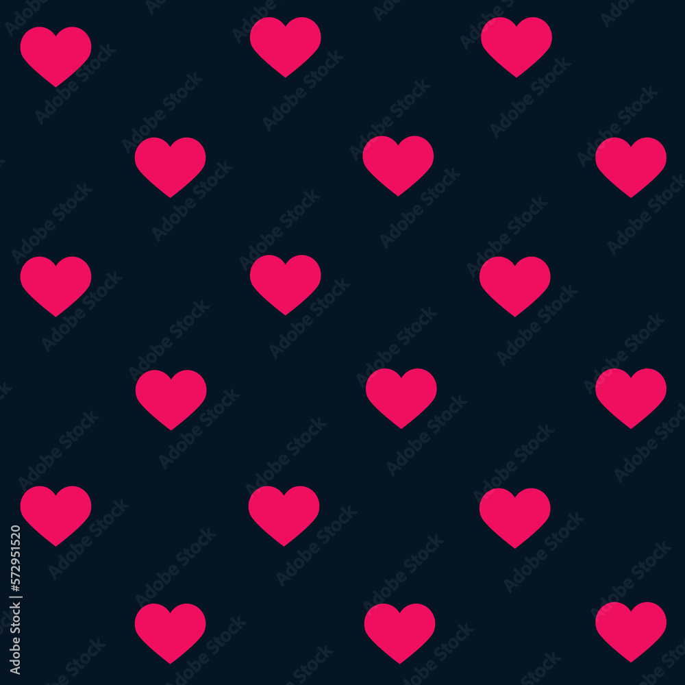 pink hearts on dark blue ground seamless pattern background pink hearts on dark blue ground seamless pattern background