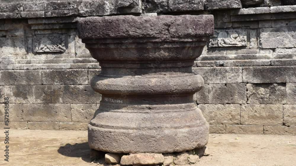 Ancient stone on Sanggrahan temple or cungkup temple. This temple was originally a place to store the ashes of the relatives of the king of Majapahit. Ancient stone on Sanggrahan temple or cungkup temple. This temple was originally a place to store the ashes of the relatives of the king of Majapahit.
