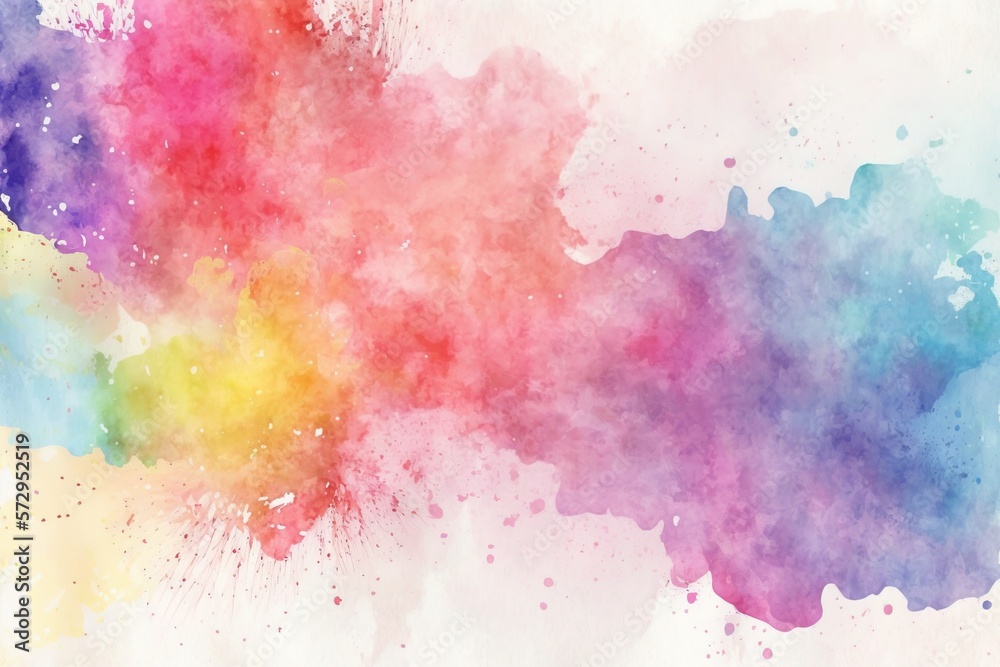 Abstract pink tones watercolor background.