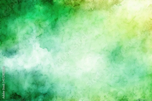 Green abstract watercolor background © Agnes