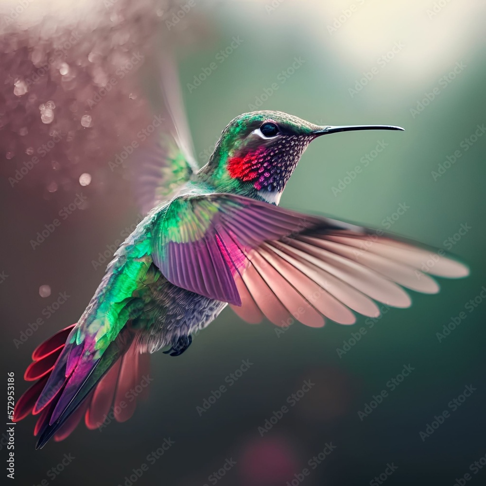 Fototapeta premium Hummingbird in Flight - Desktop Wallpapers