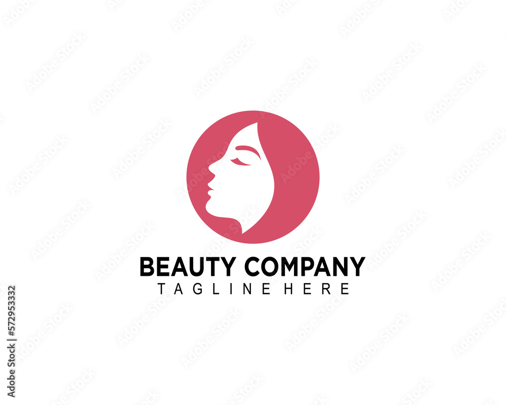 Beauty woman logo design, Minimalist beauty logo with modern style logo design Beauty woman logo design, Minimalist beauty logo with modern style logo design