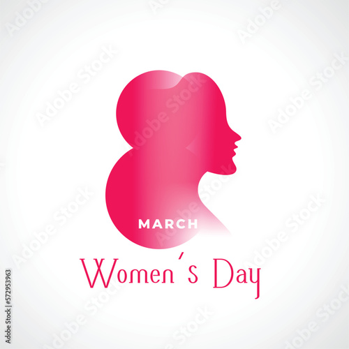 happy women's day event card for your greetings and wishes © starlineart
