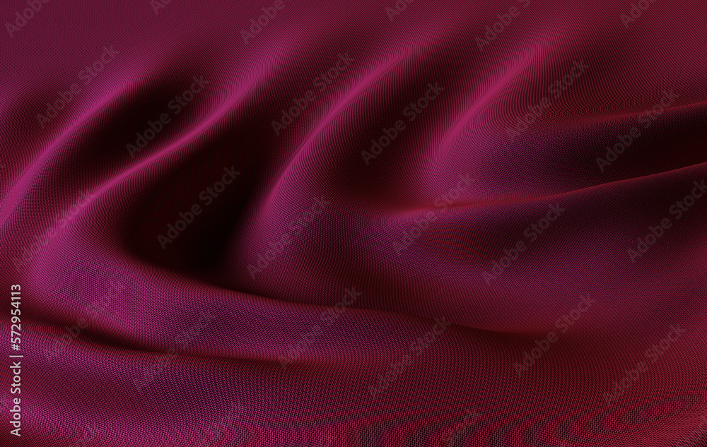 Obraz premium Background fabric. Beautiful folds of fabric. Background for advertising. 3d rendering.